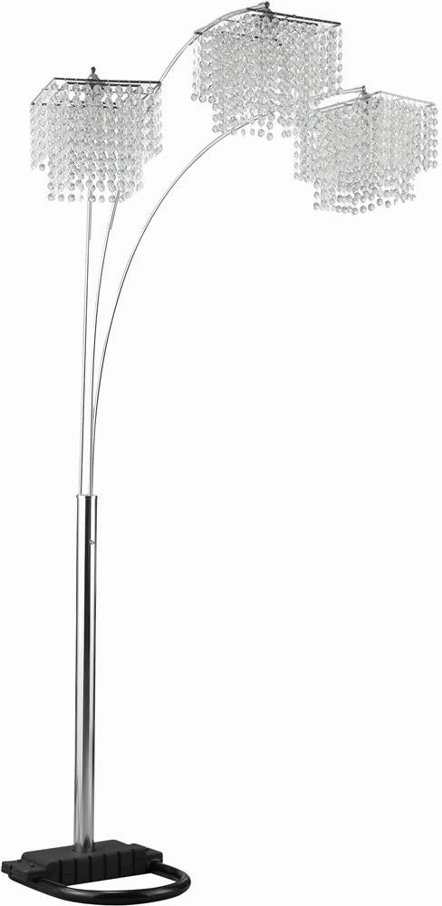 Miriam Crystal Drop Shade Floor Lamp Chrome mini decorative bulb