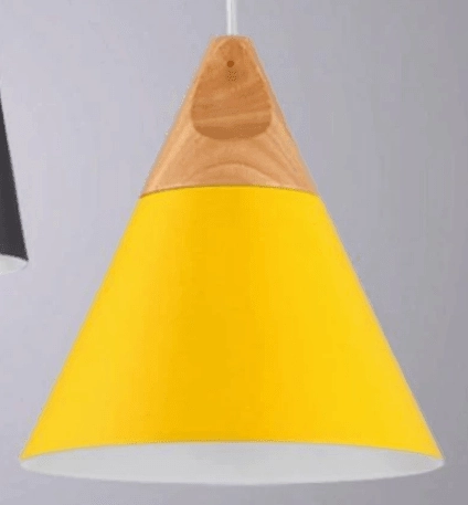 Modern Conical Nordic Pendant Light For Cafe & Bars With LED Bulb 1PC