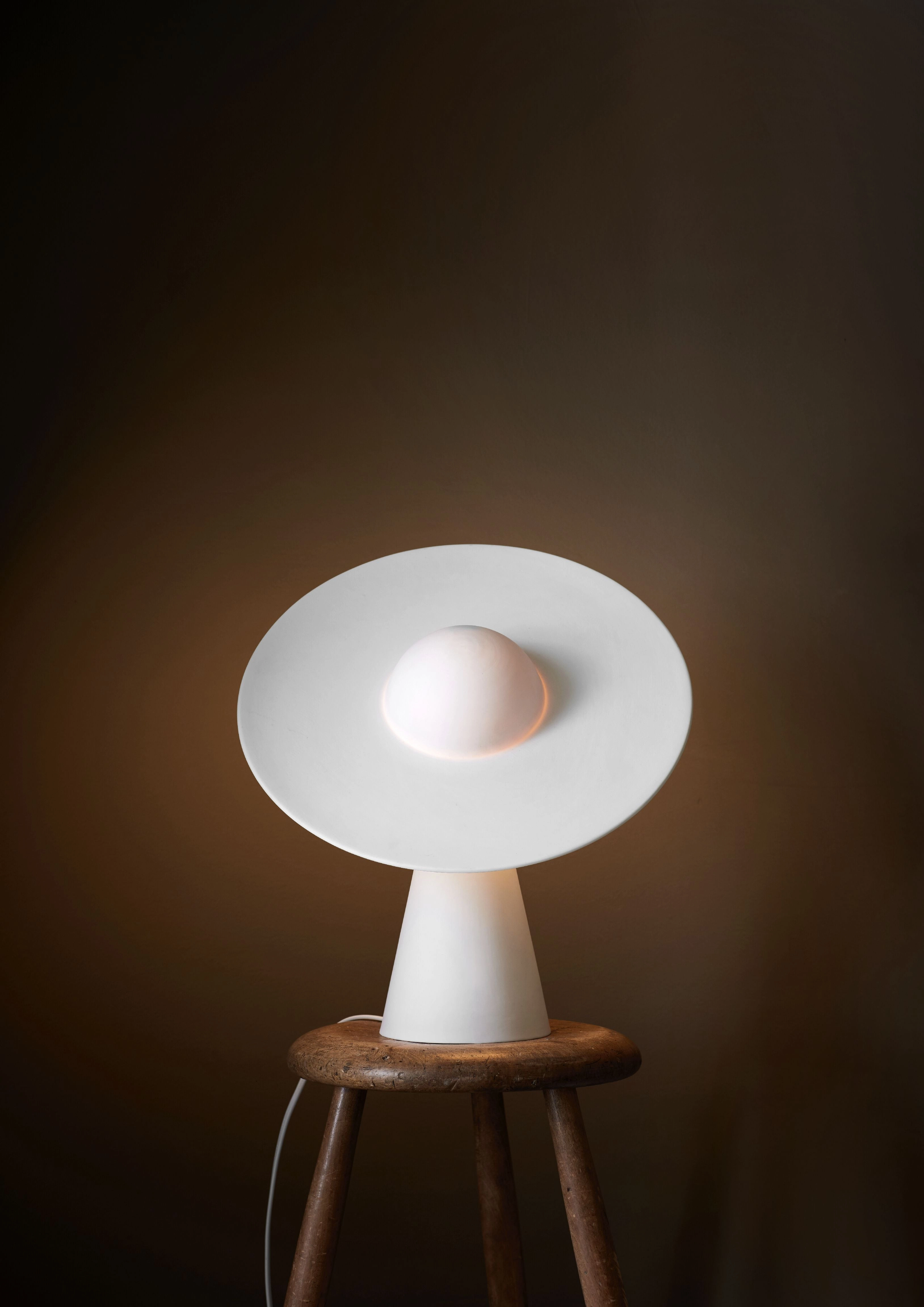 Moebe Ceramic Table Lamp, White