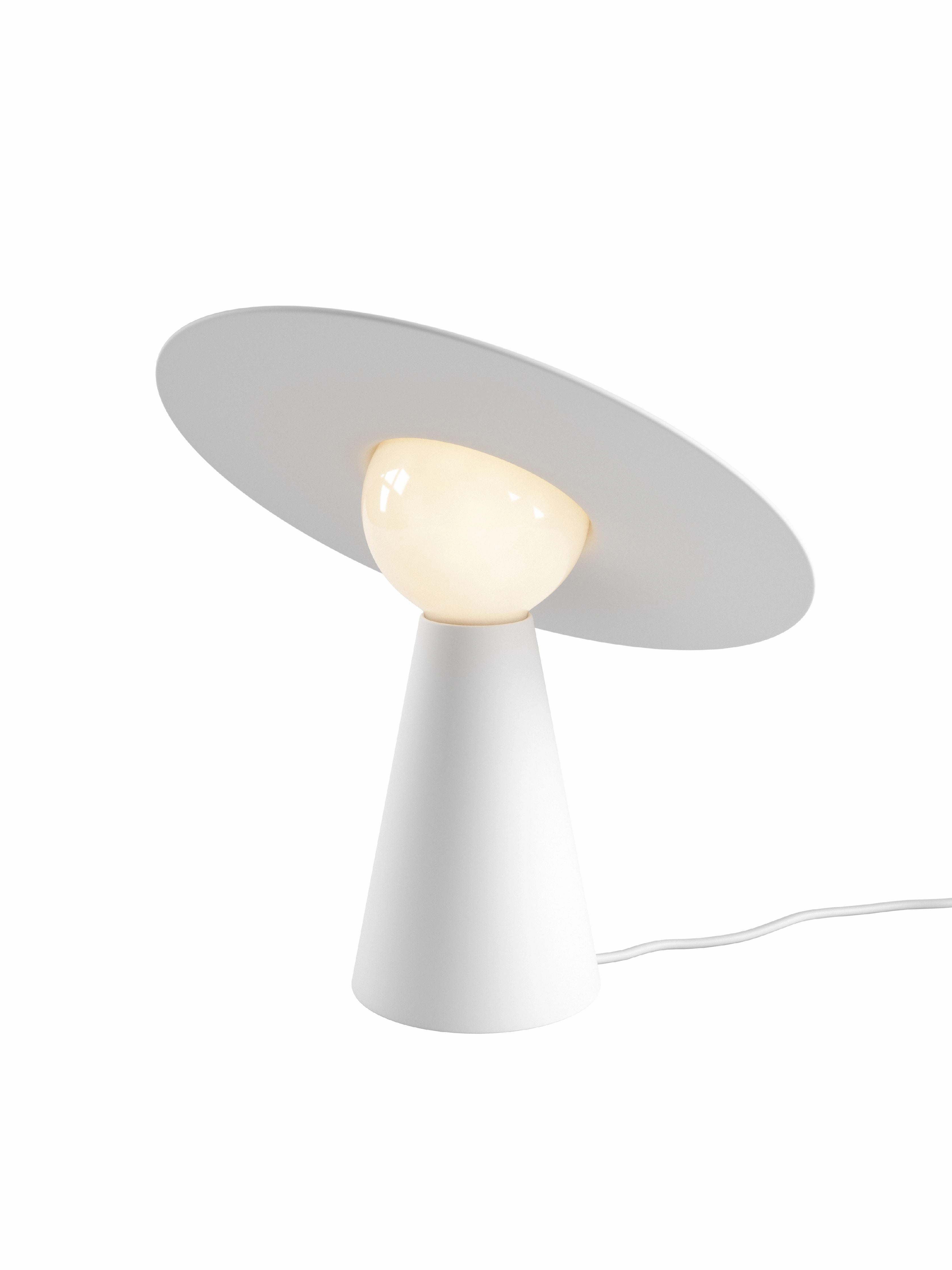 Moebe Ceramic Table Lamp, White