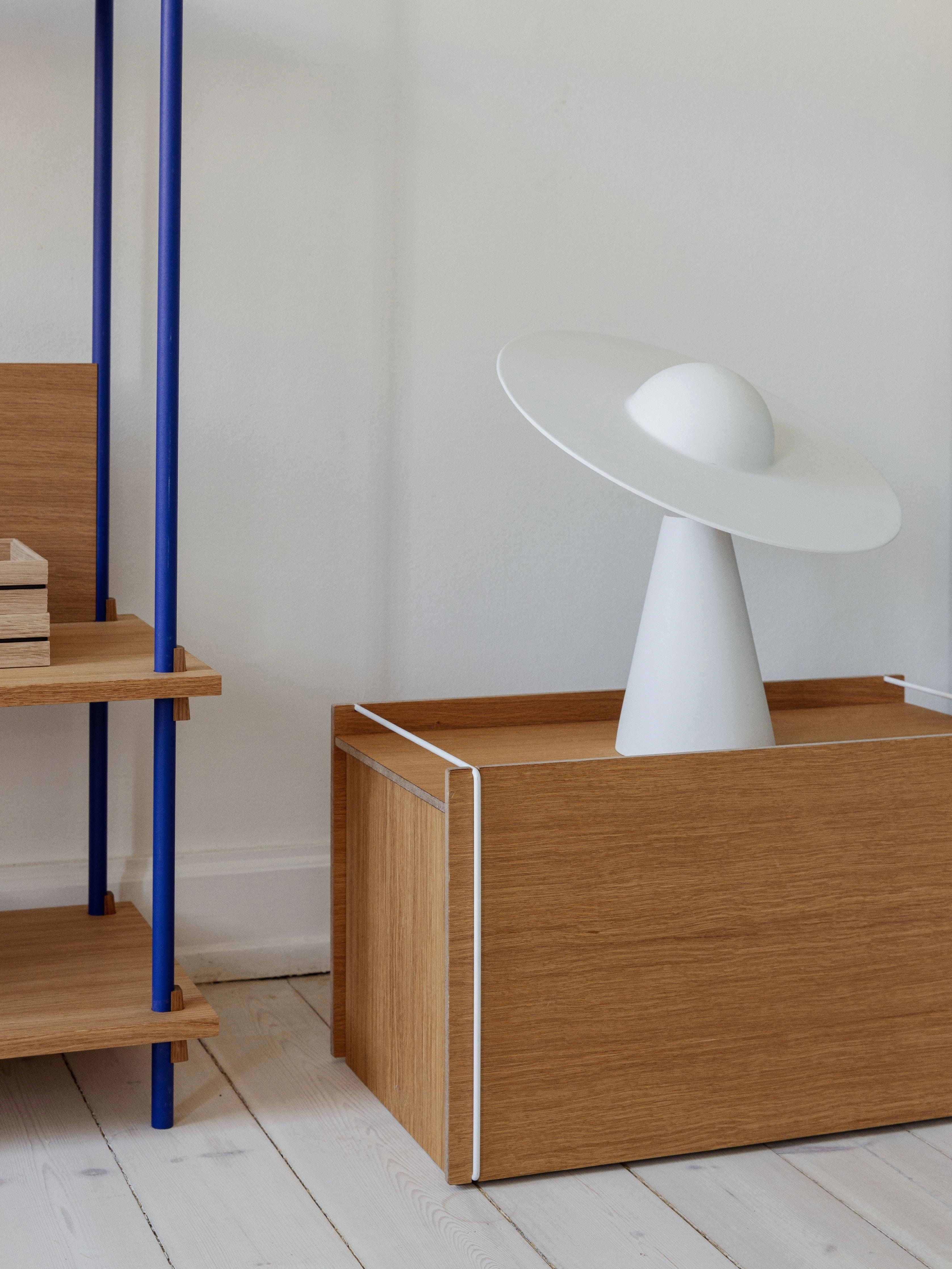 Moebe Ceramic Table Lamp, White