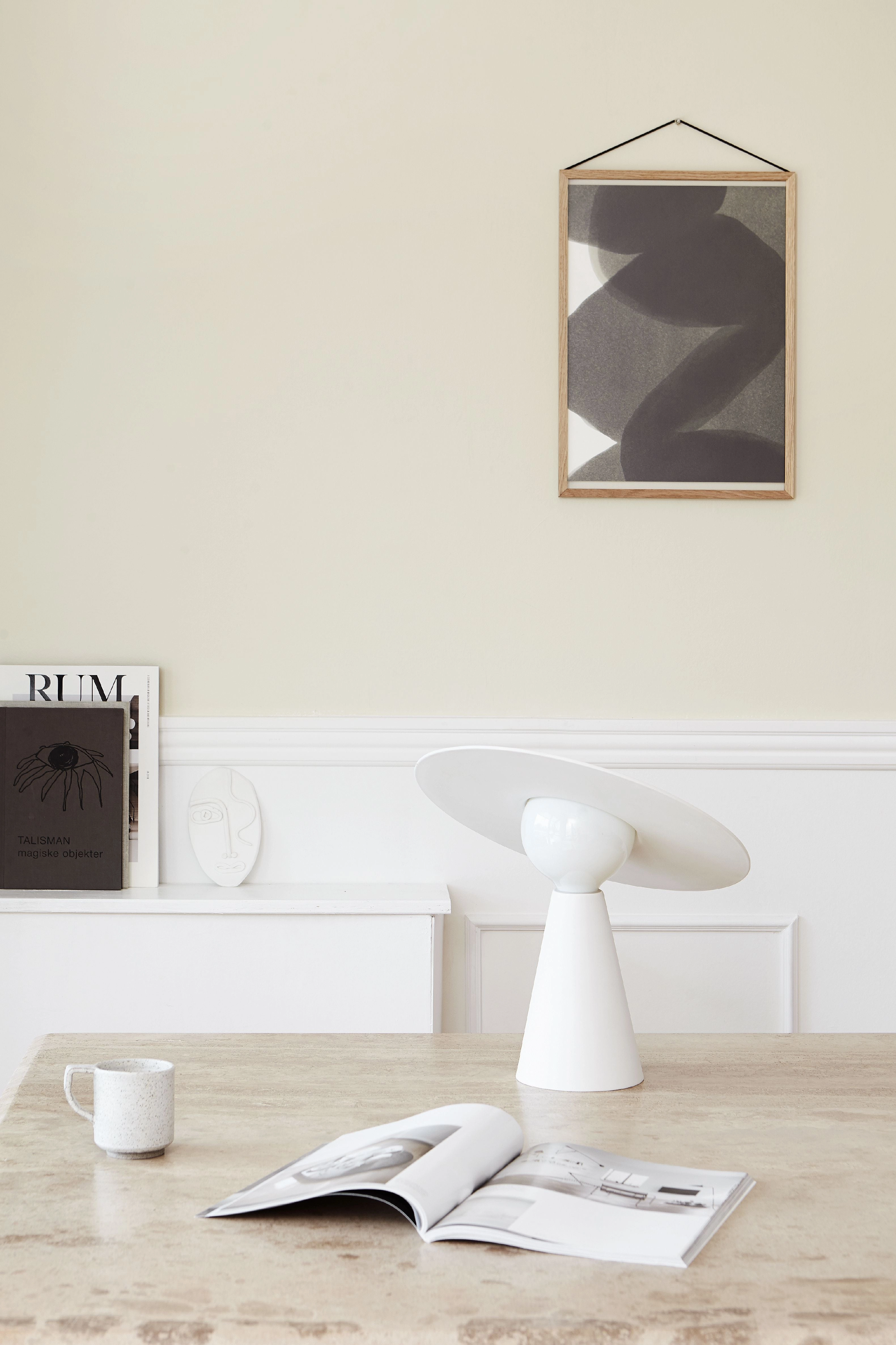 Moebe Ceramic Table Lamp, White