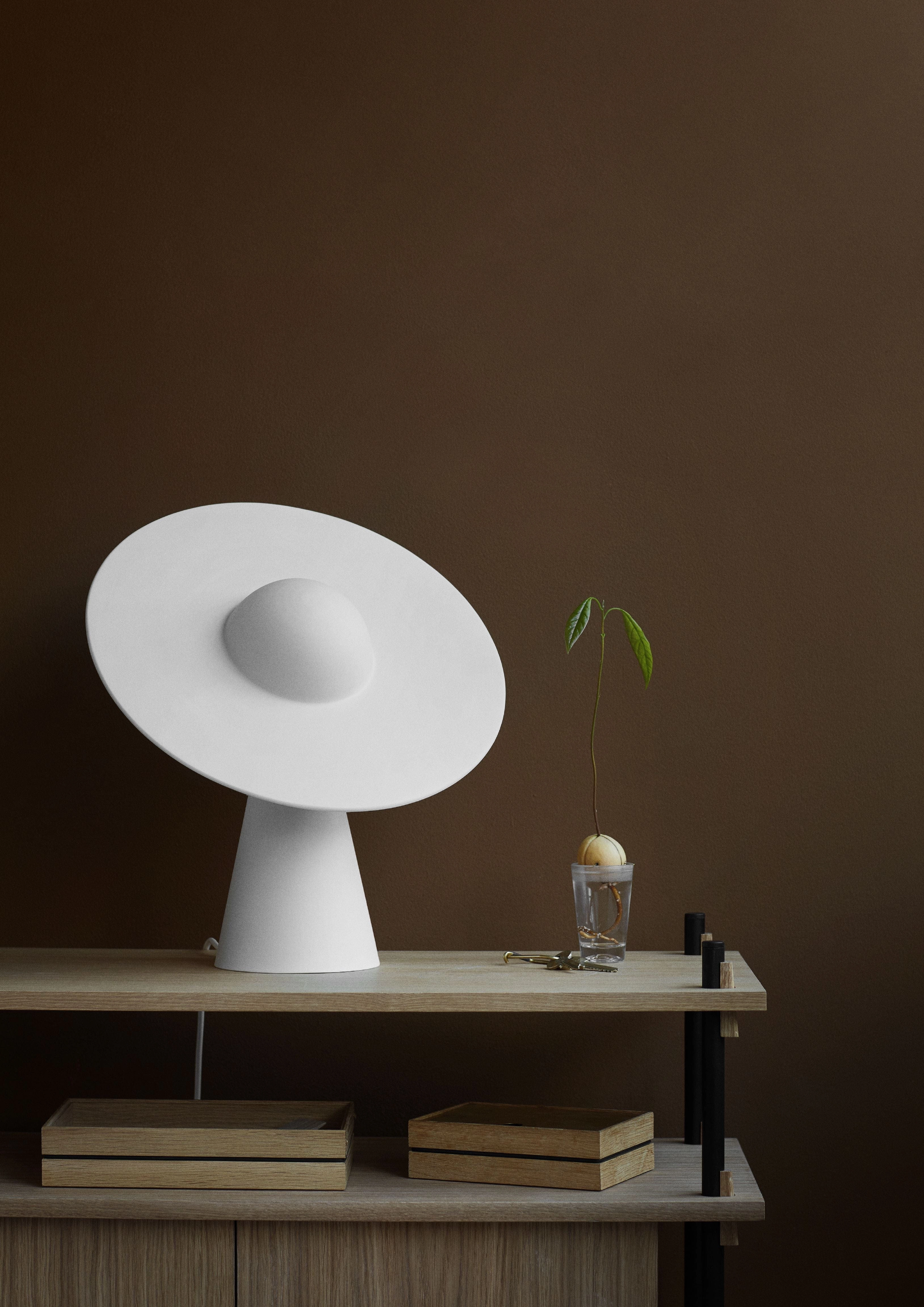 Moebe Ceramic Table Lamp, White