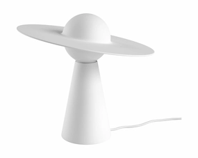 Moebe Ceramic Table Lamp, White designer outdoor lamp