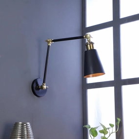 Morden Black Metal Wall Light by SS Lightings vintage desk lamp