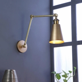 Morden Brass Metal Wall Light by SS Lightings vintage desk lamp