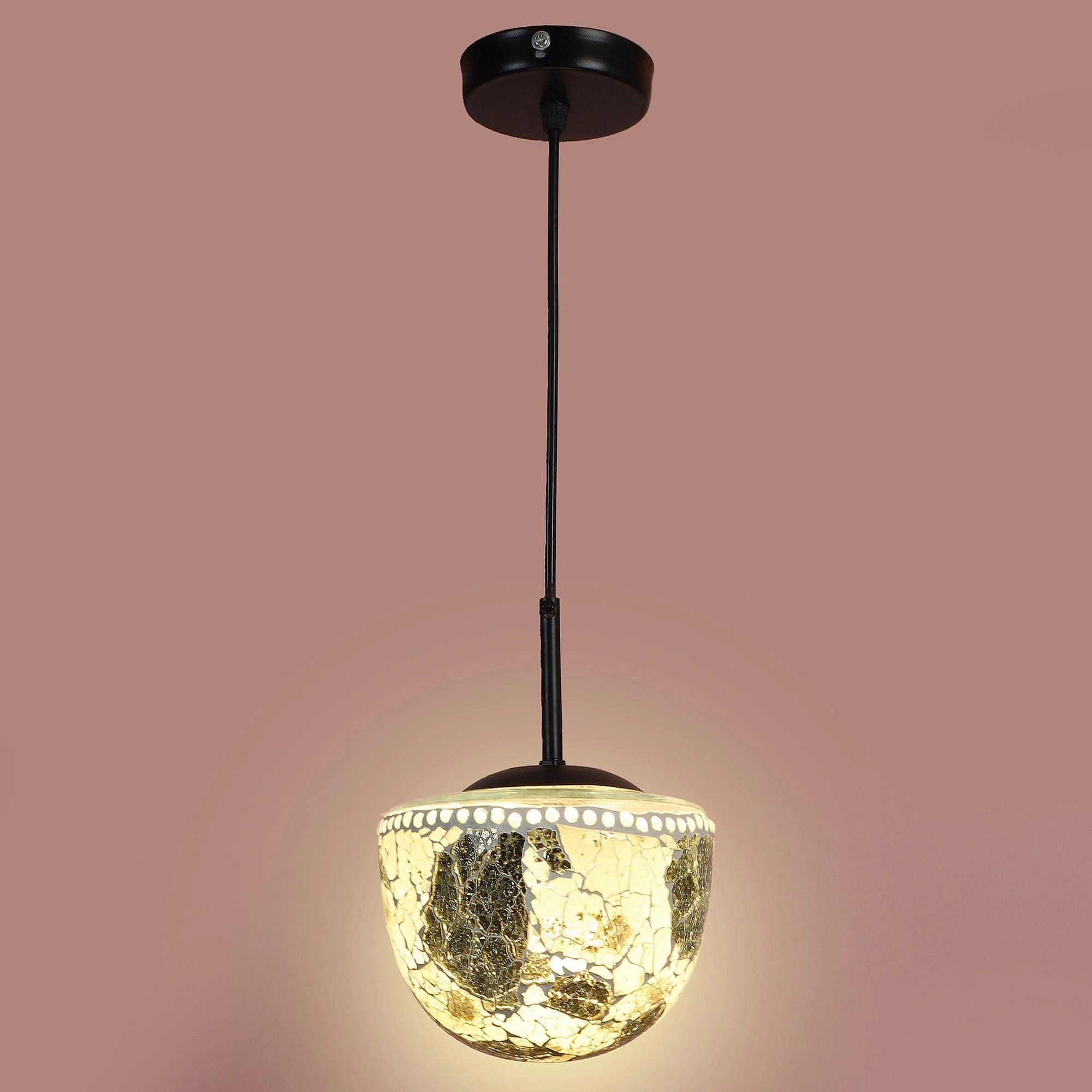 Multicolour  Metal Single Hanging Light