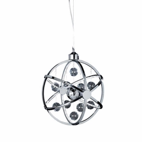 Muni Chrome & Clear Glass Pendant 39cm Ceiling Light modern ceiling lamp