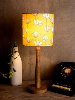 Mustard Flora Wooden Lamp Louis Poulsen chandelier