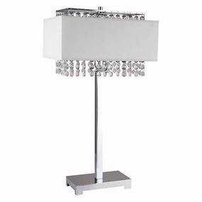 NAYA Table Lamp, Hanging Crystal mini decorative bulb