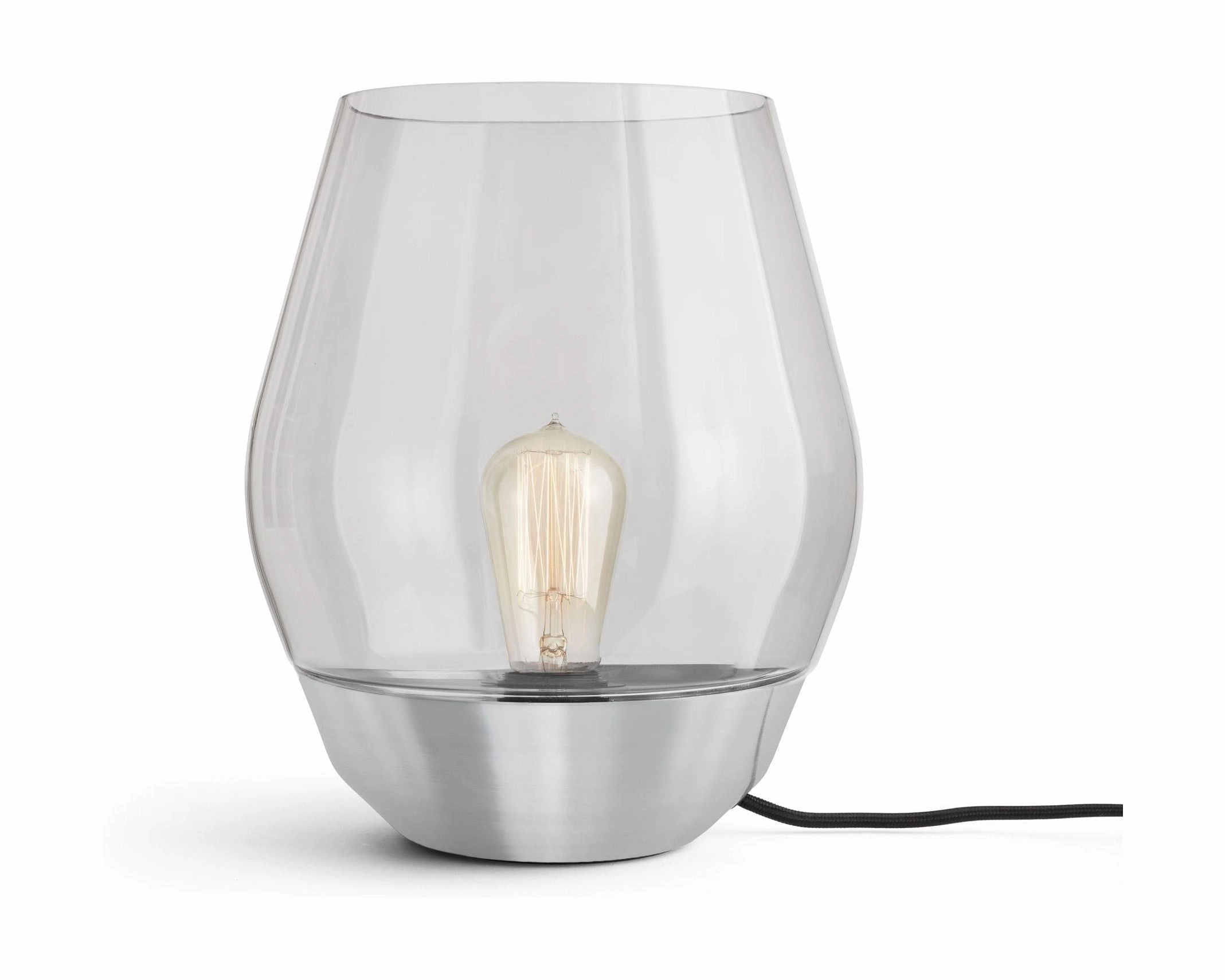 New Works Bowl Table Lamp Steel, Smoked designer outdoor lamp