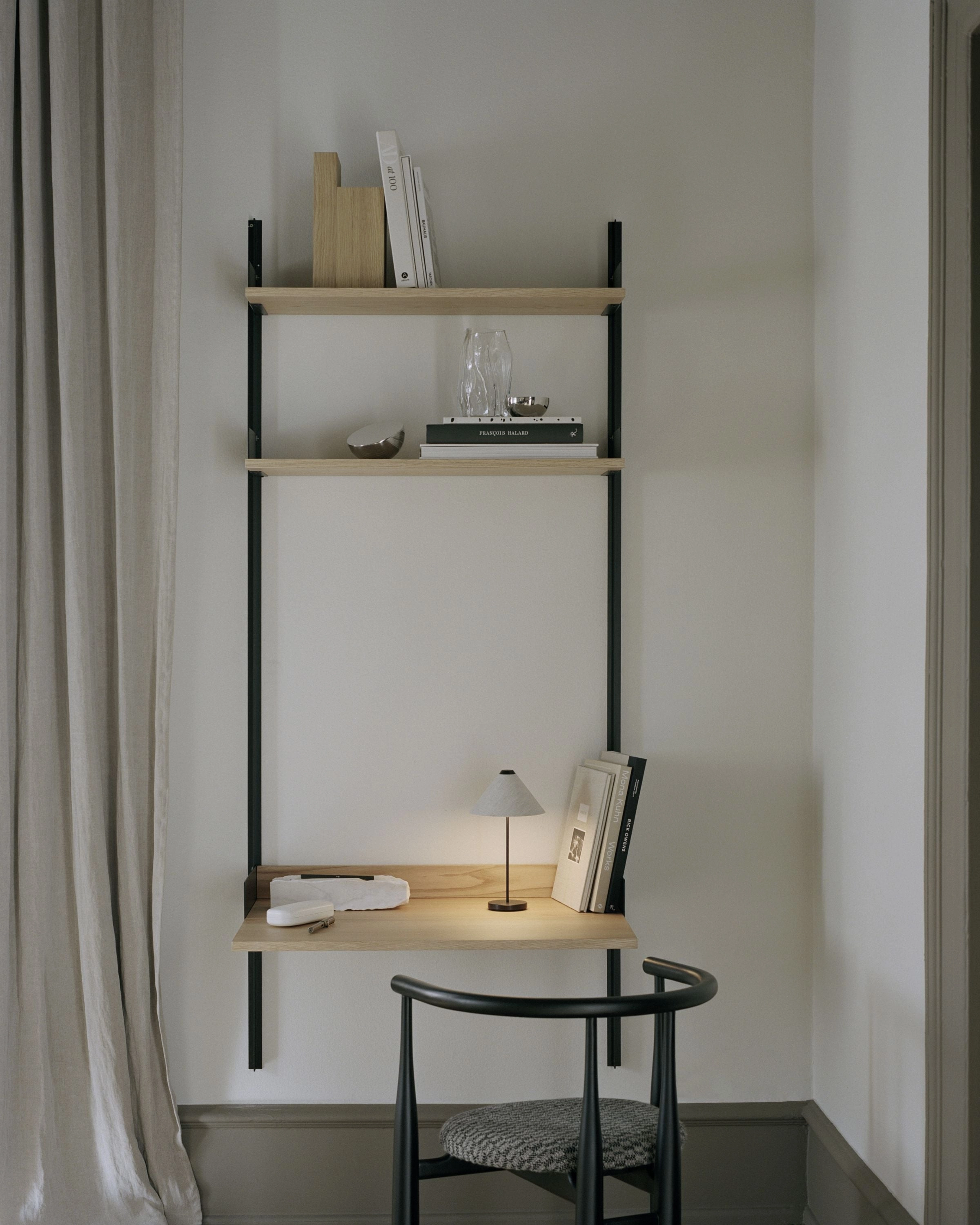 New Works Brolly Portable Table Lamp, Black