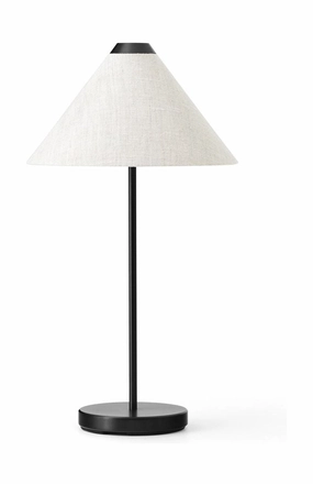 New Works Brolly Portable Table Lamp, Linen designer outdoor lamp
