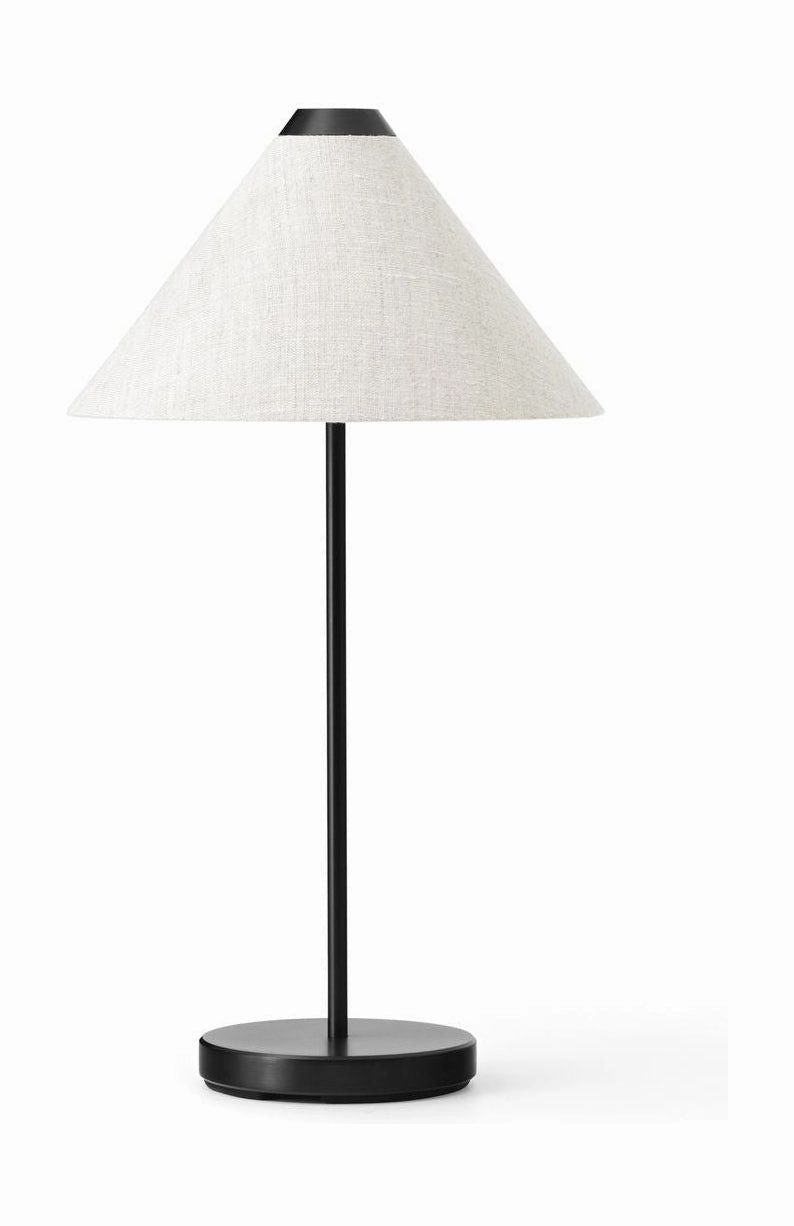 New Works Brolly Portable Table Lamp, Linen designer outdoor lamp