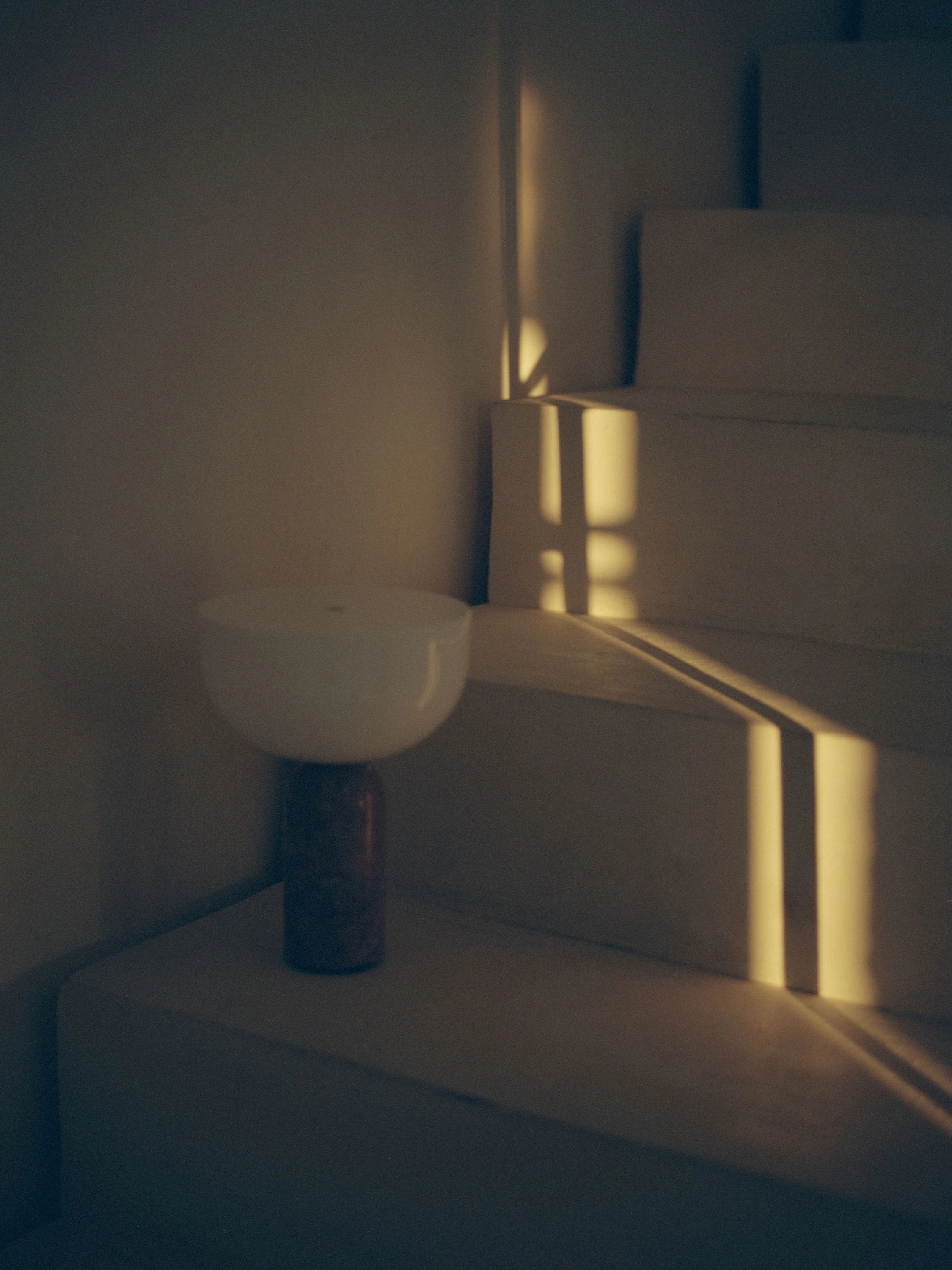 New Works Kizu Portable Table Lamp, Breccia Pernice