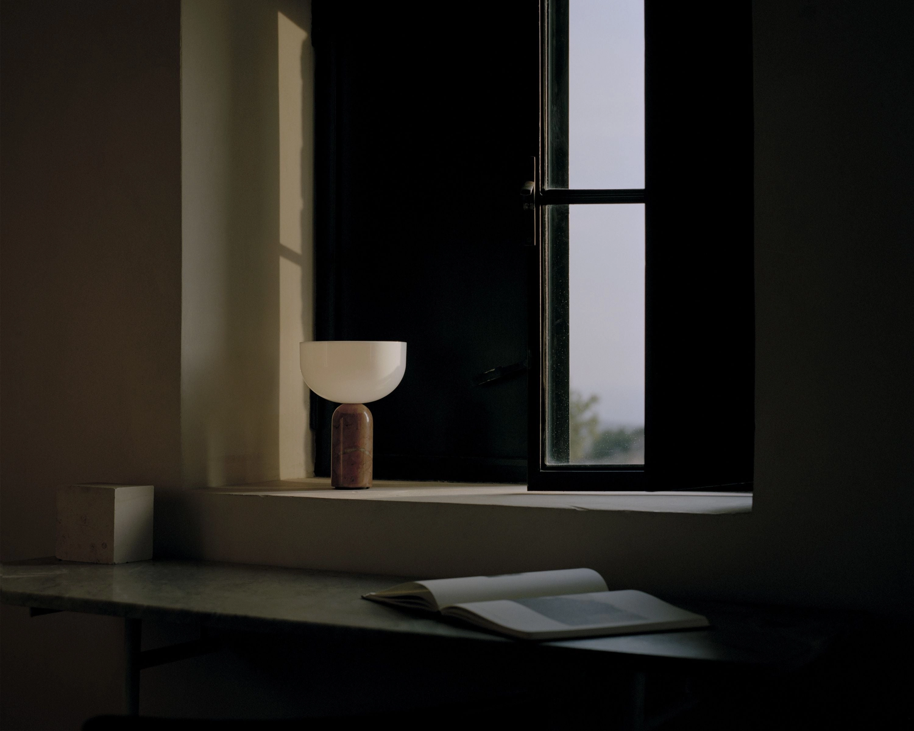 New Works Kizu Portable Table Lamp, Breccia Pernice