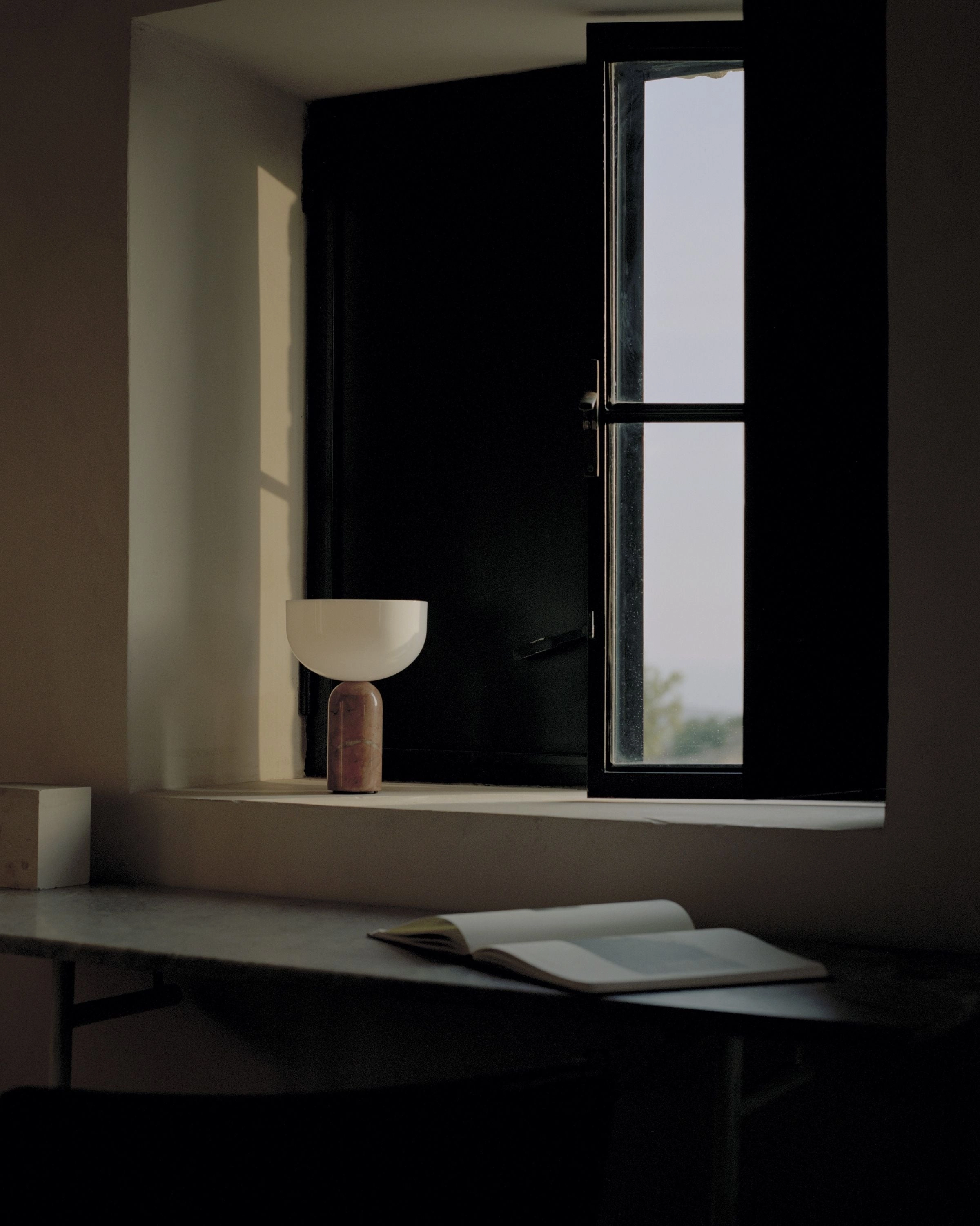 New Works Kizu Portable Table Lamp, Breccia Pernice