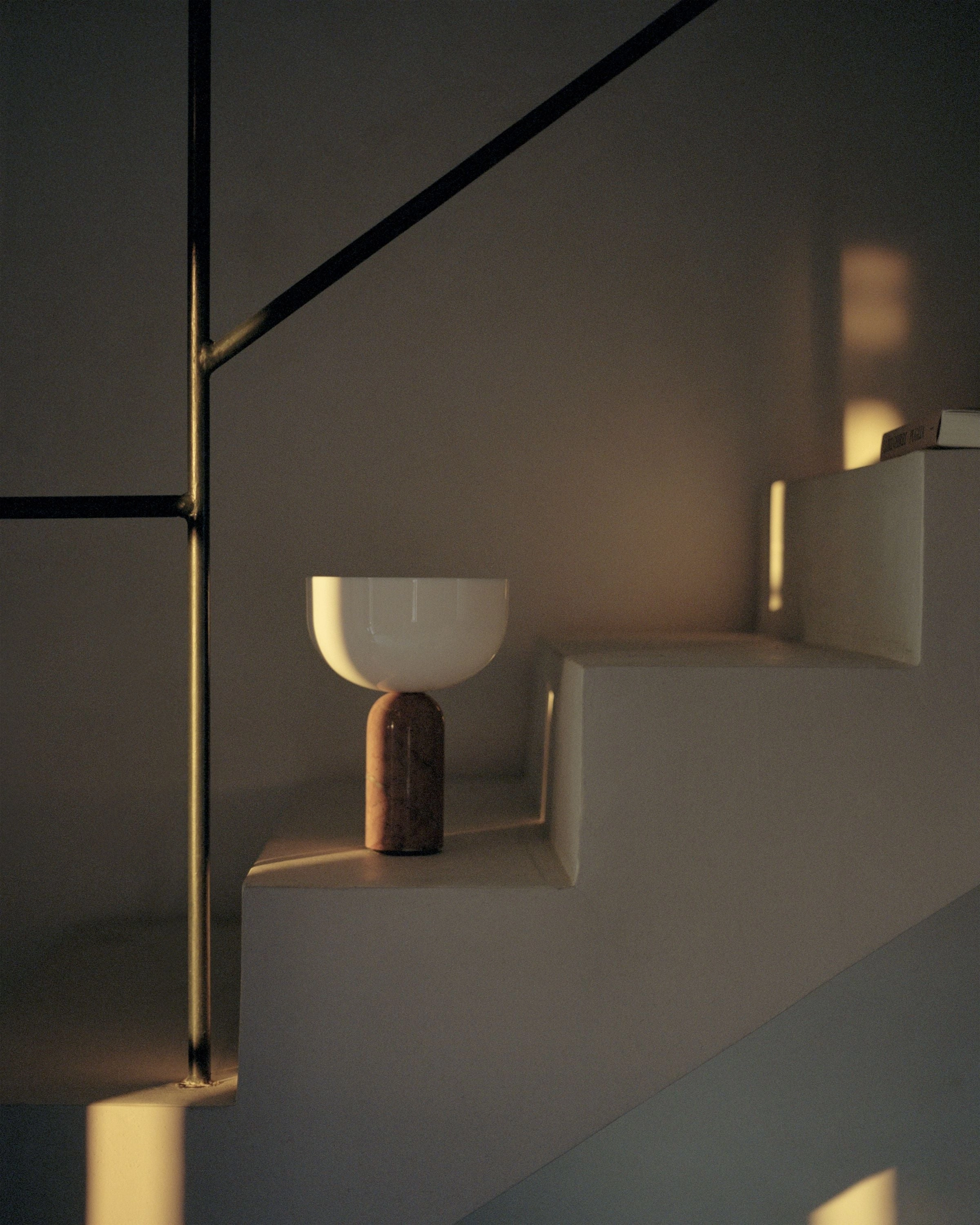 New Works Kizu Portable Table Lamp, Breccia Pernice