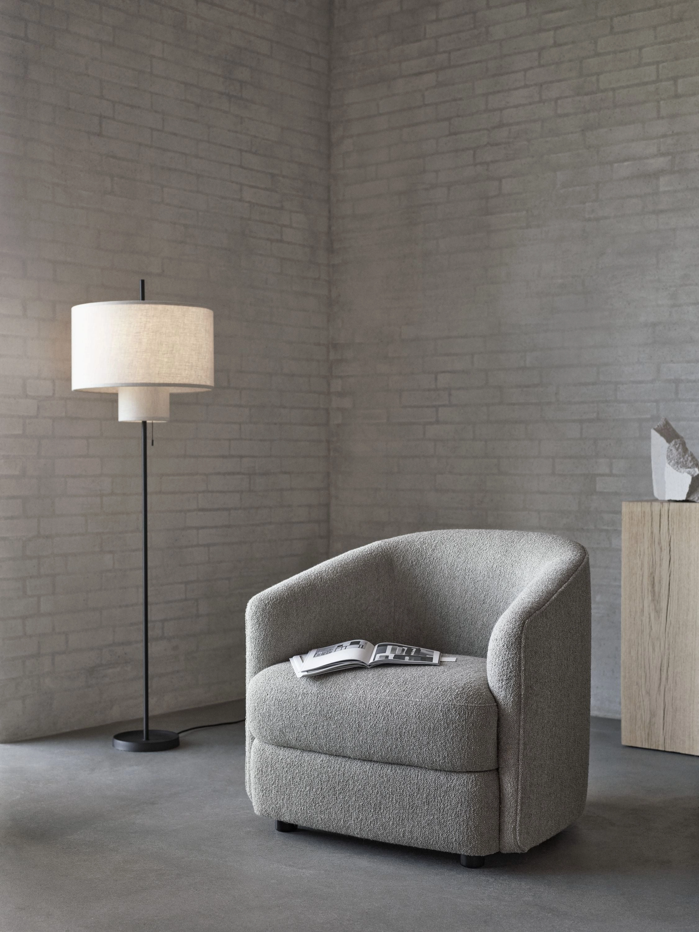 New Works Margin Floor Lamp Powder Coated Metal