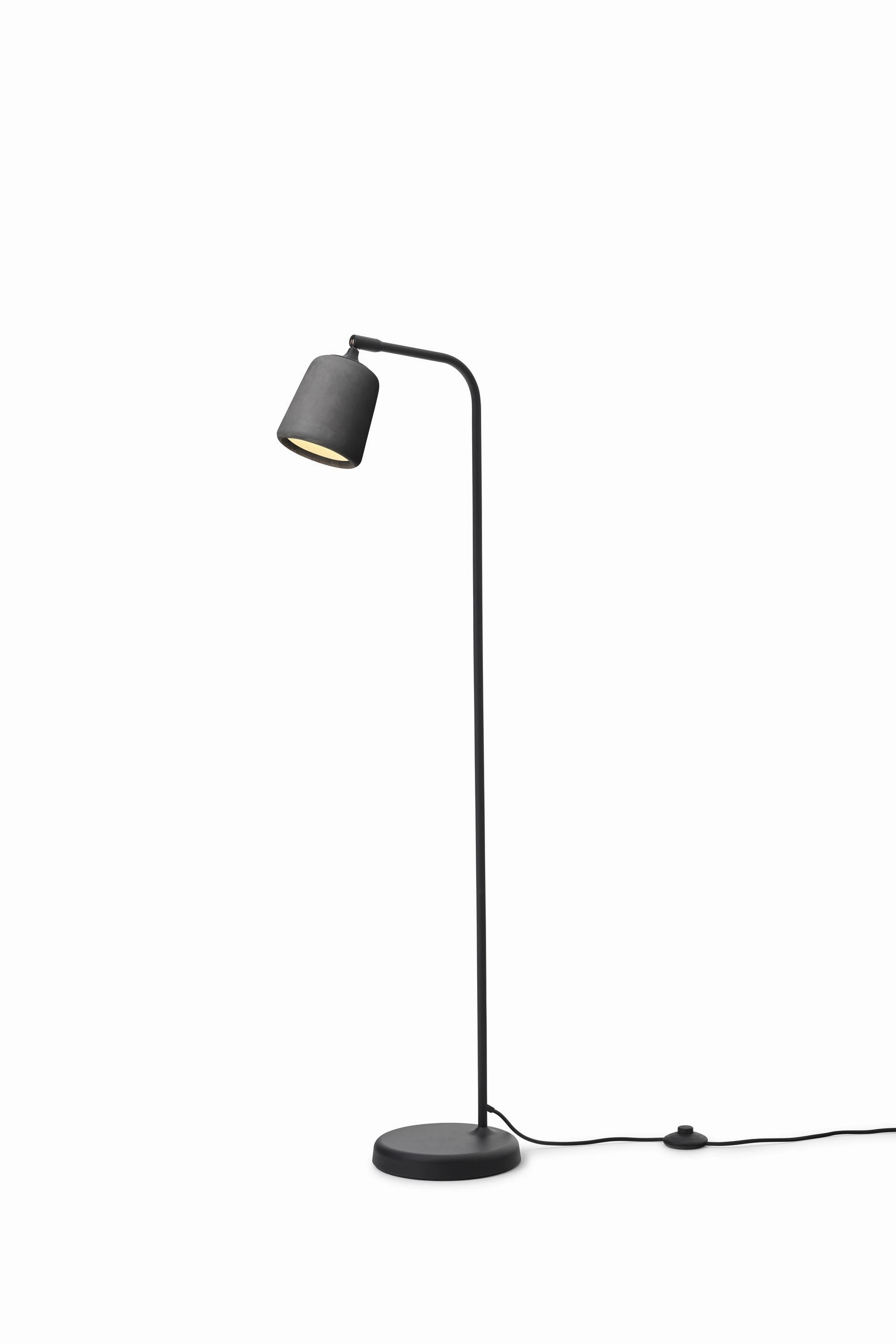 New Works Material Floor Lamp, Dark Grey