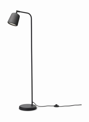 New Works Material Floor Lamp, Dark Grey garden LED light