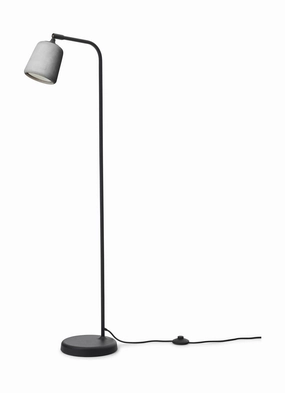 New Works Material Floor Lamp, Light Grey garden LED light