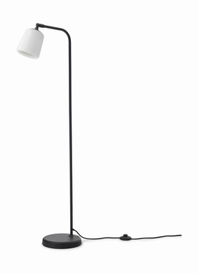 New Works Material Floor Lamp Steel, White garden LED light