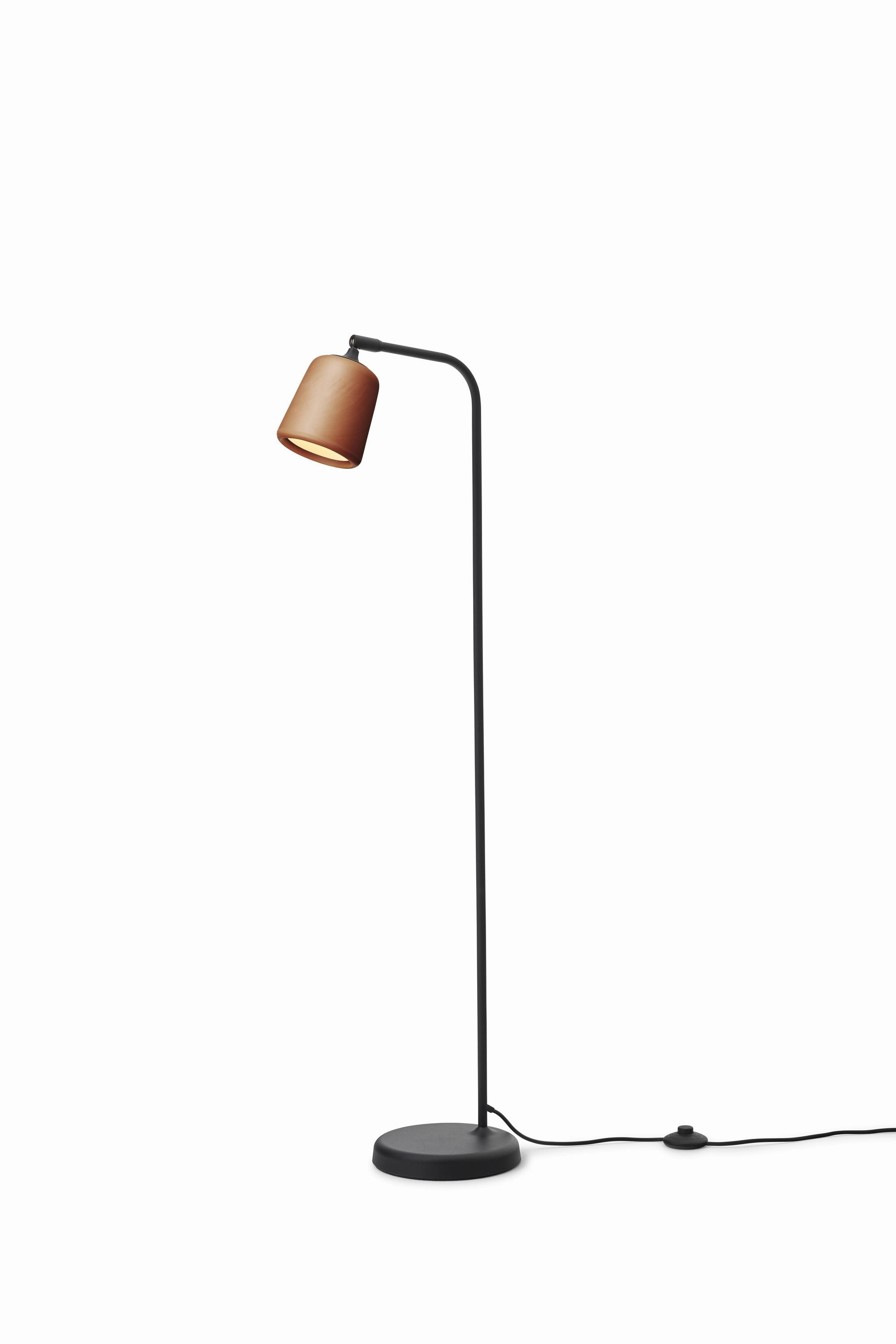 New Works Material Floor Lamp, Terracotta