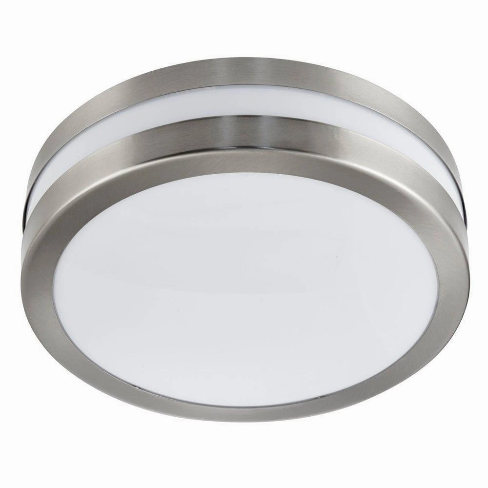 Newmark Outdoor & Porch Silver 2 Light Flush - 28cm simple ceiling design light