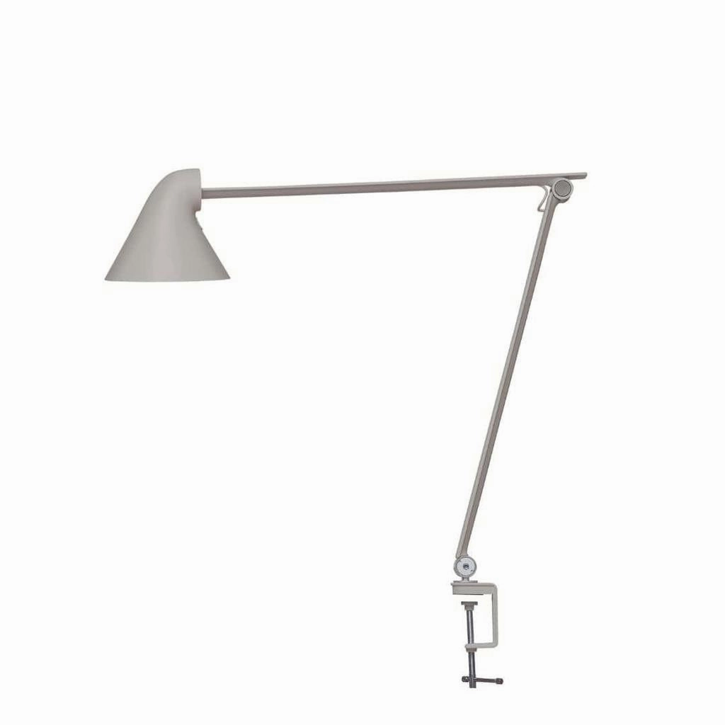 Njp Bord Lys Gr Alu Med Bordklemme - Skrivebordslampe decorative wall light fixture