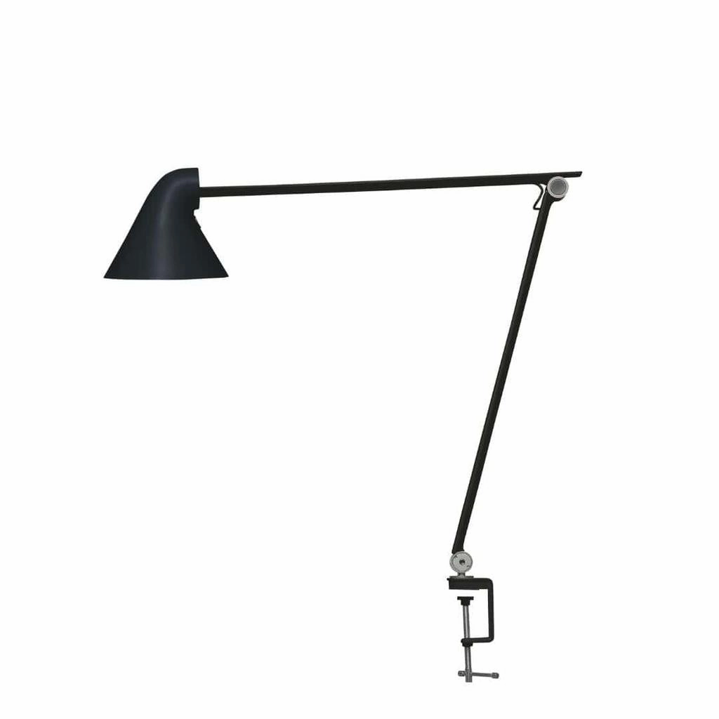 Njp Bord Sort Med Bordklemme 3000 K - Skrivebordslampe decorative wall light fixture