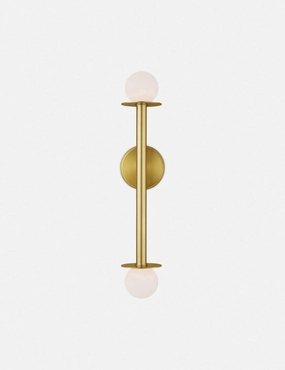 Nodes Double Sconce by Kelly Wearstler minimalist reading light