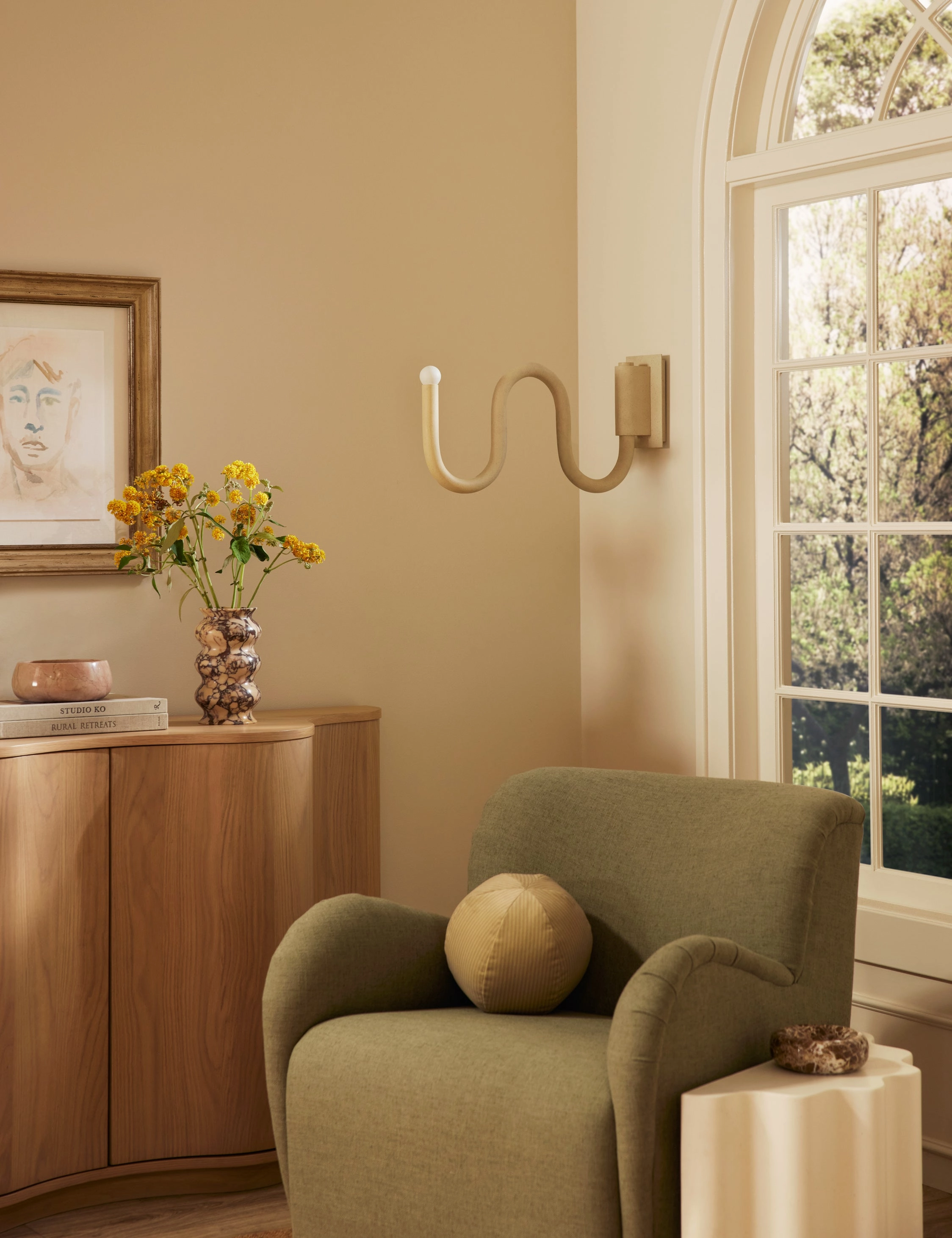 Noor Swing Arm Sconce by Lolly Lolly Ceramics