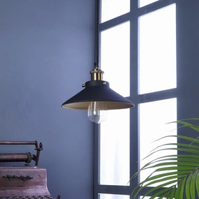 Nora Black Metal Single Hanging Light By Ss Lightings contemporary ceiling fixture