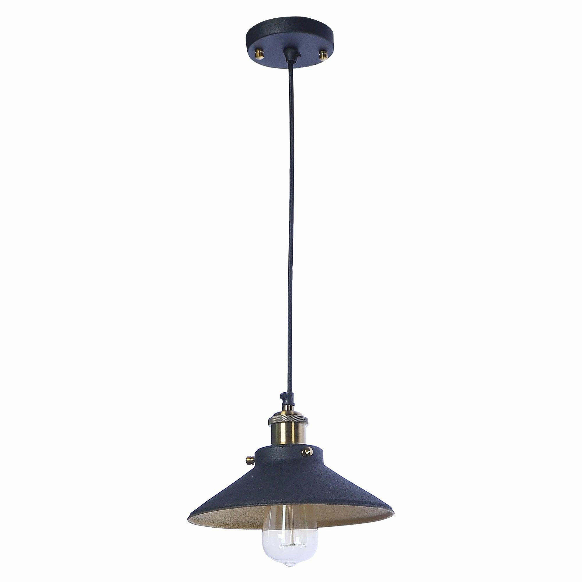 Nora Black Metal Single Hanging Light By Ss Lightings