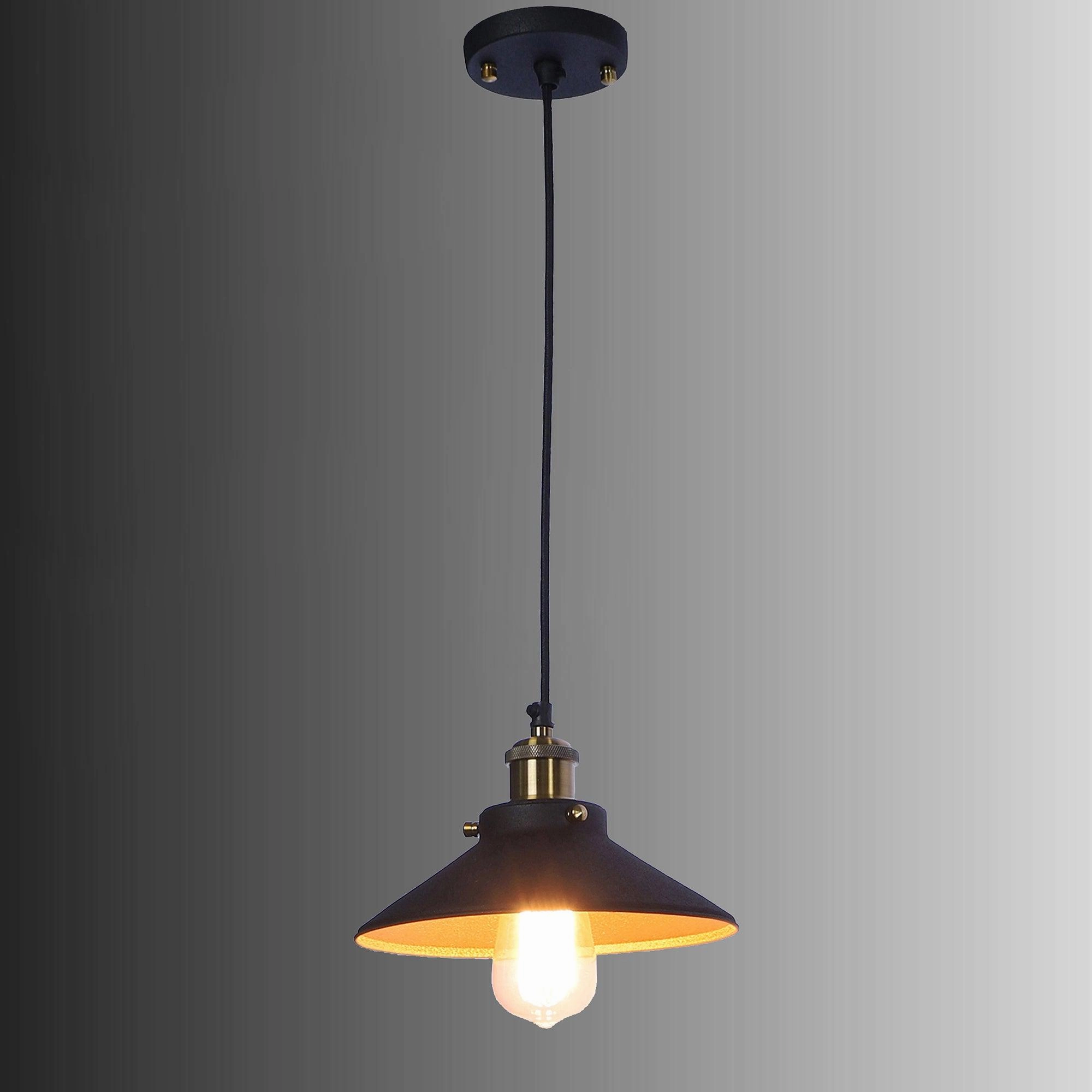 Nora Black Metal Single Hanging Light By Ss Lightings