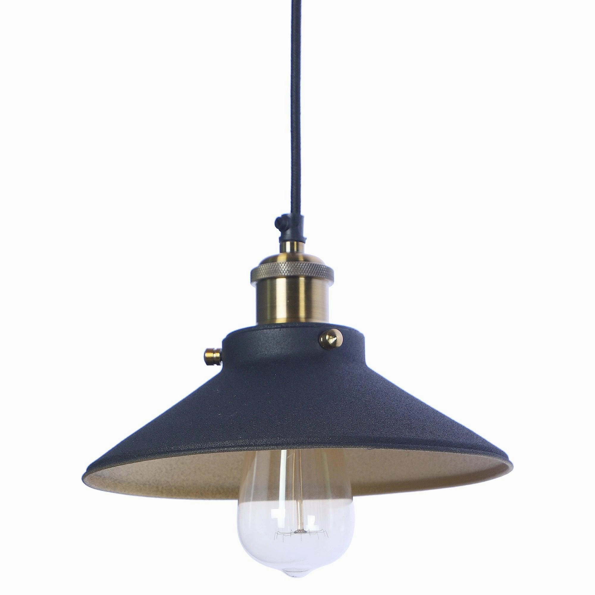 Nora Black Metal Single Hanging Light By Ss Lightings