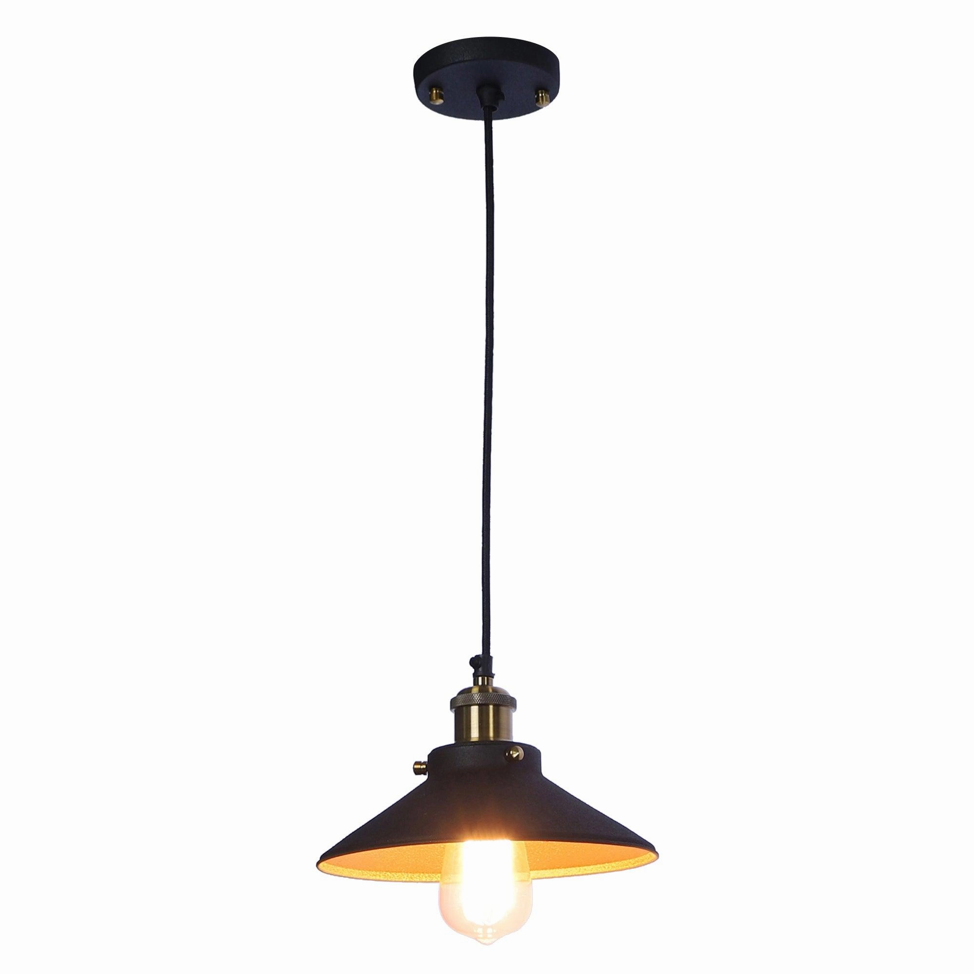 Nora Black Metal Single Hanging Light By Ss Lightings