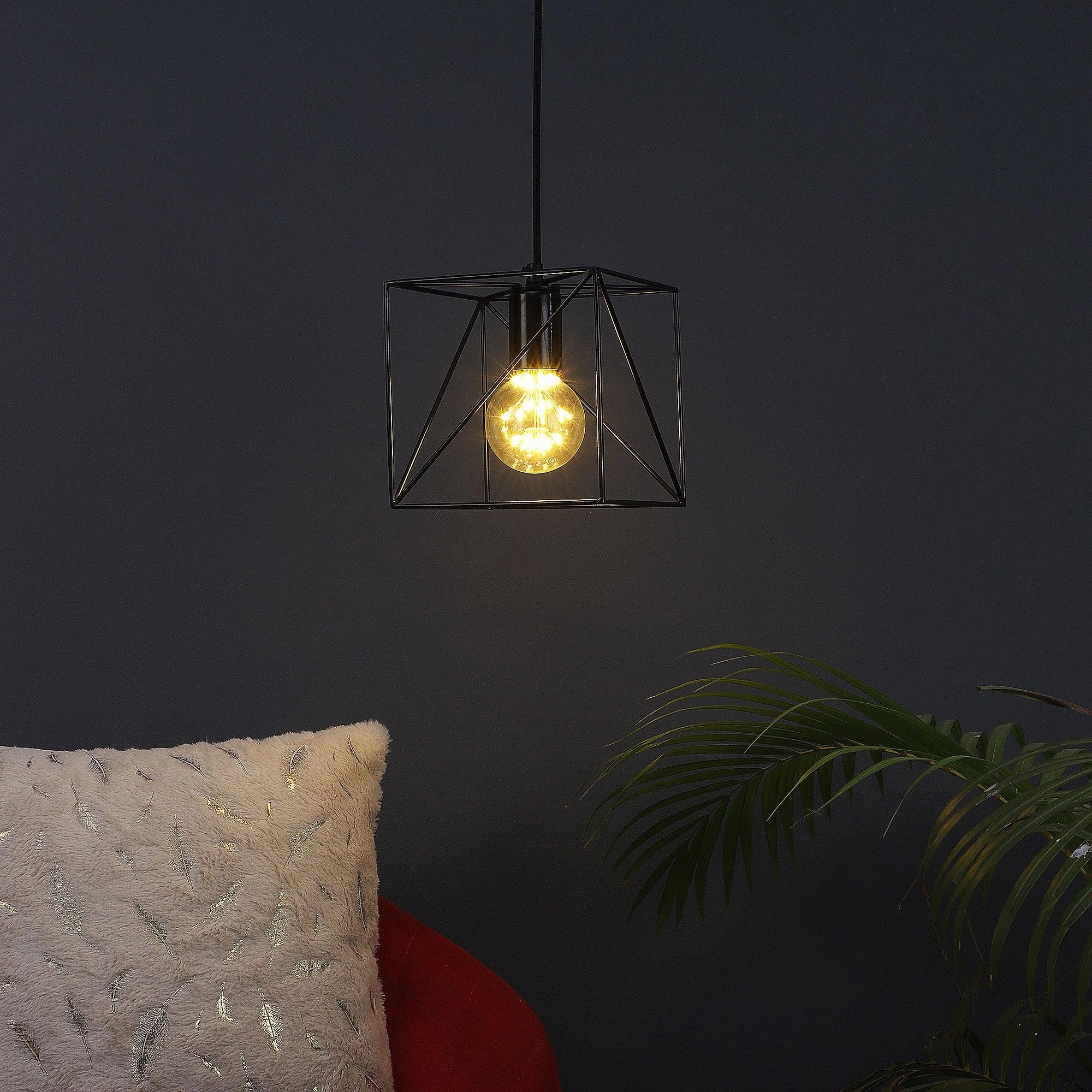 Nordic Black Vintage Metal Single Hanging Light By Ss Lightings