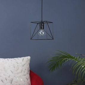Nordic Black Vintage Metal Single Hanging Light By Ss Lightings contemporary ceiling fixture