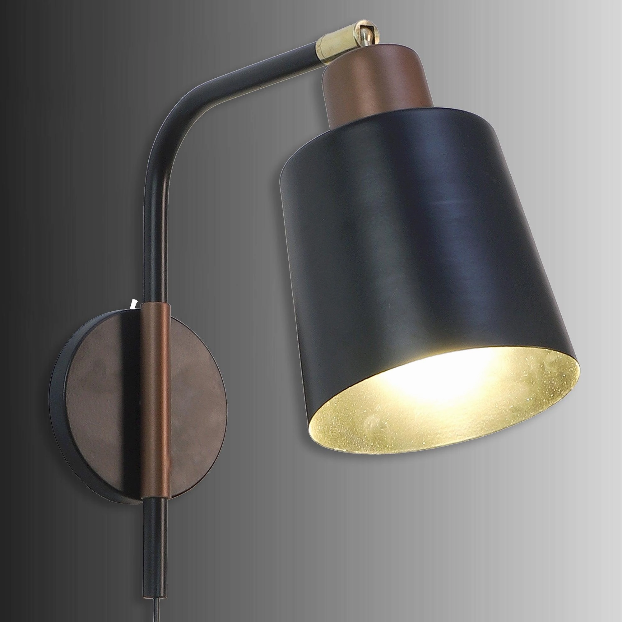 Norell Black Metal Wall Light by SS Lightings