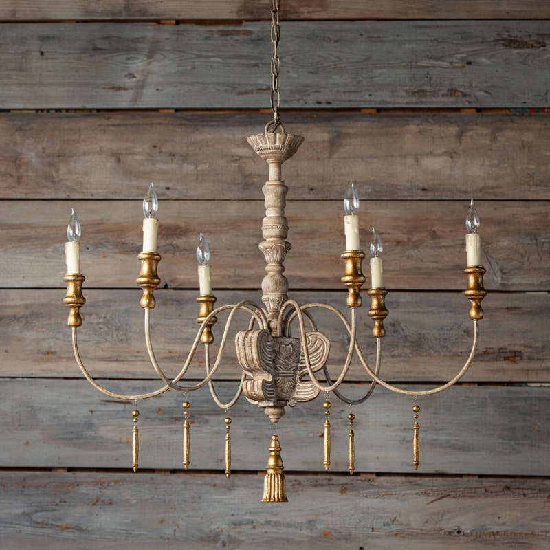 Oak Bluffs Grand Chandelier rechargeable bedside light