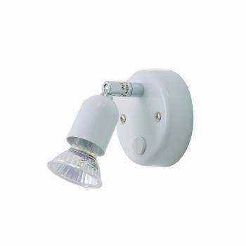 Oaks Bas White Single Switched Spotlight simple ceiling design light