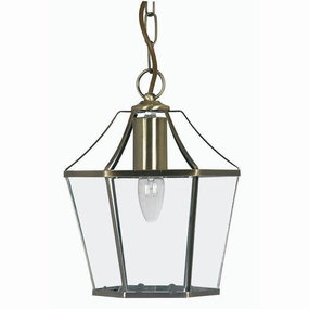 Oaks Ceiling Lantern Light - Dulverton brass simple ceiling design light