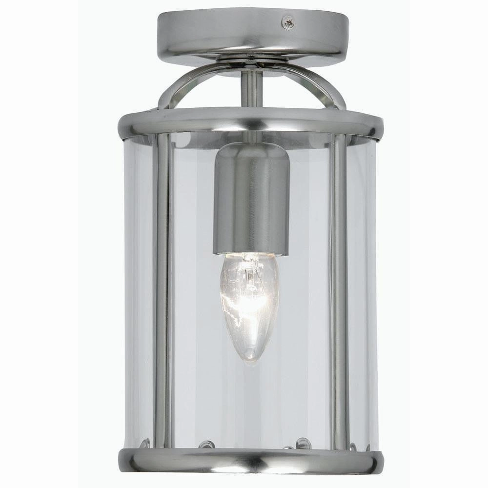 Oaks Fern Antique Chrome Finish Flush Light simple ceiling design light