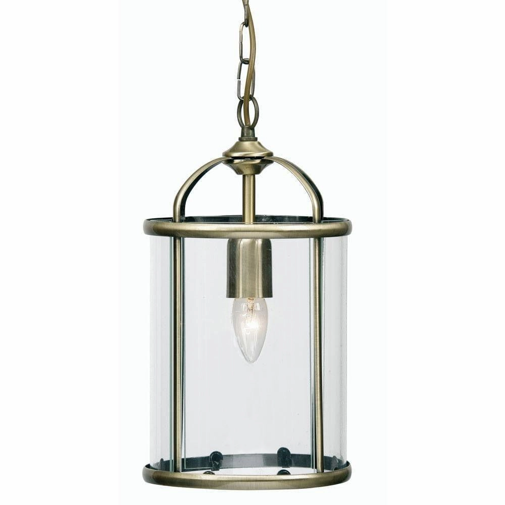 Oaks Fern Brass 1 Light Ceiling Lantern simple ceiling design light