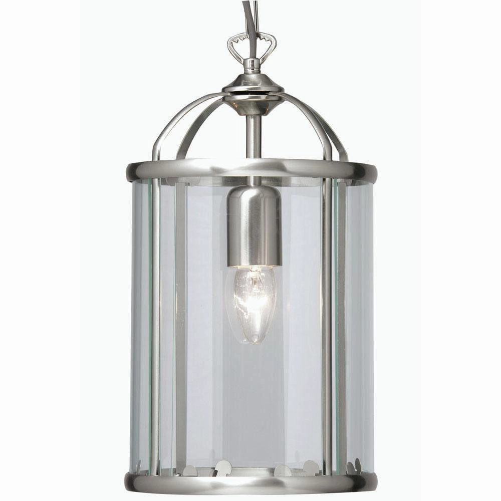 Oaks Fern Ceiling Lantern Antique Chrome 1 Light simple ceiling design light