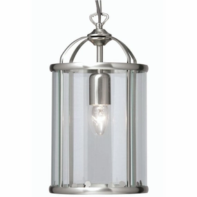 Oaks Fern Ceiling Lantern Antique Chrome 1 Light simple ceiling design light