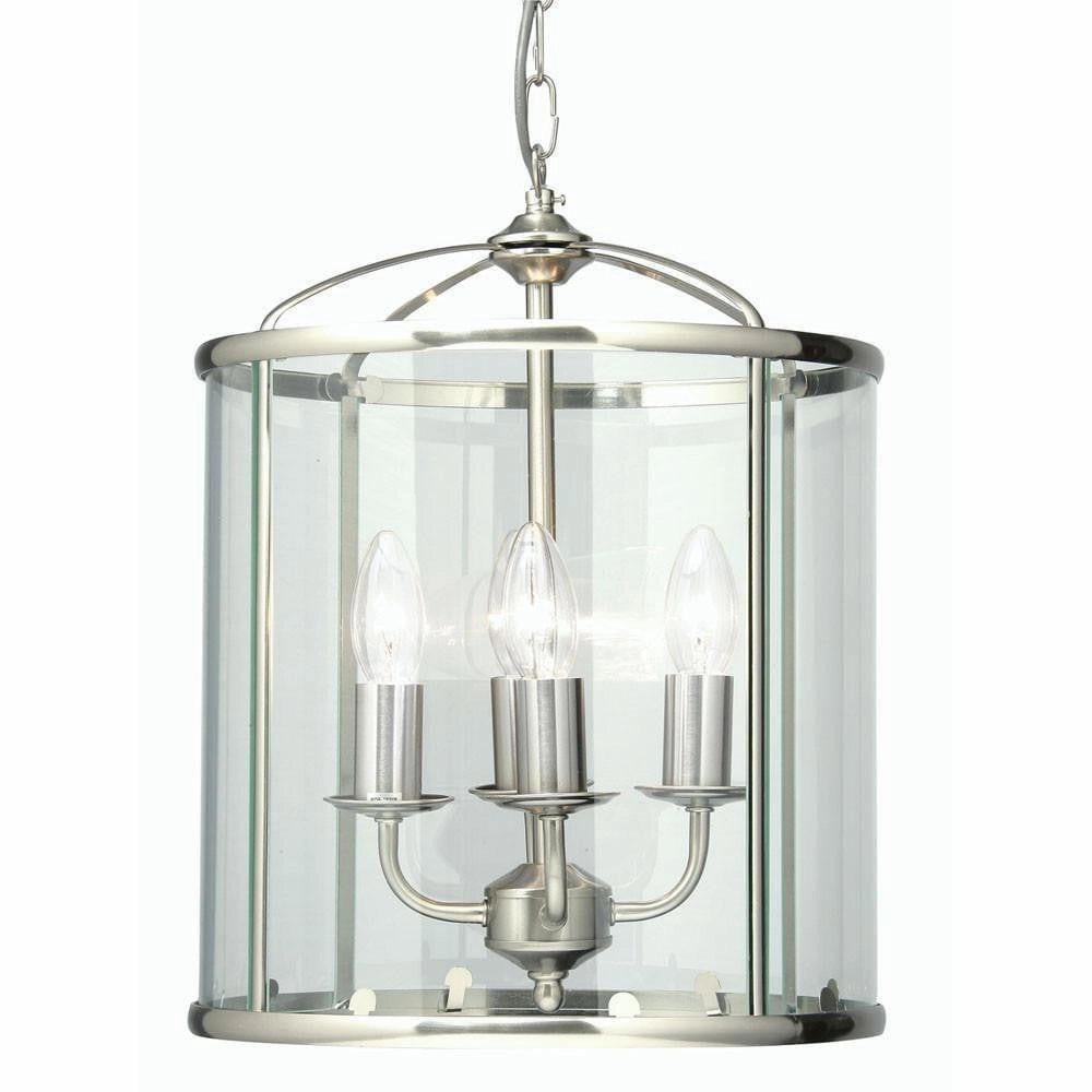 Oaks Fern Ceiling Lantern Antique Chrome 4 Light simple ceiling design light