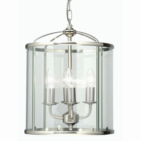 Oaks Fern Ceiling Lantern Antique Chrome 4 Light simple ceiling design light